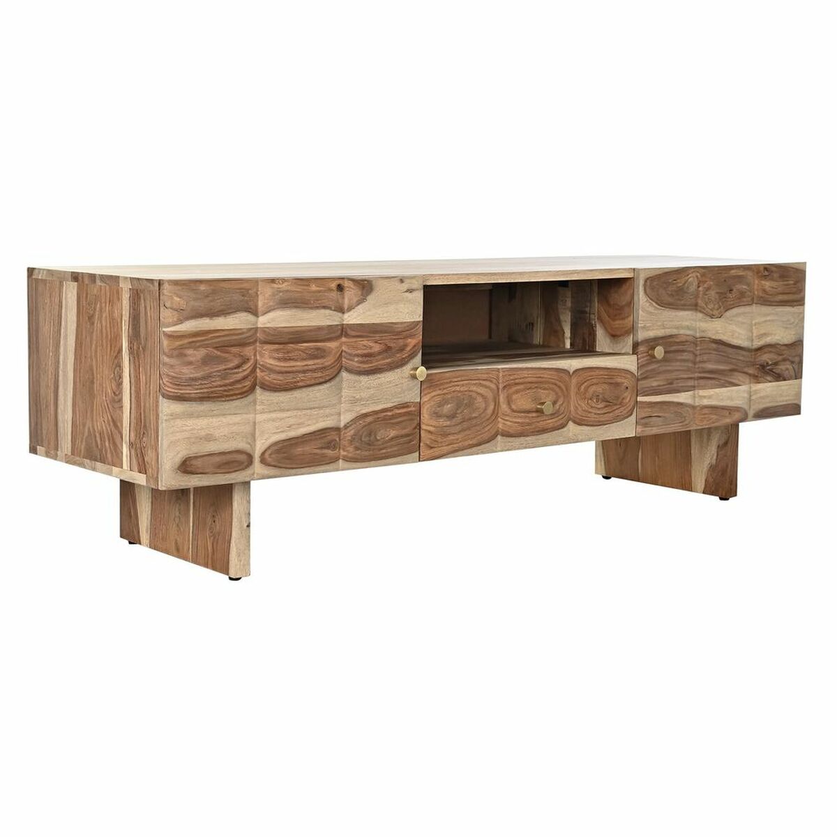 TV-möbler DKD Home Decor Vågor Brun Ljusbrun Trä 145 x 45 x 46 cm - 9