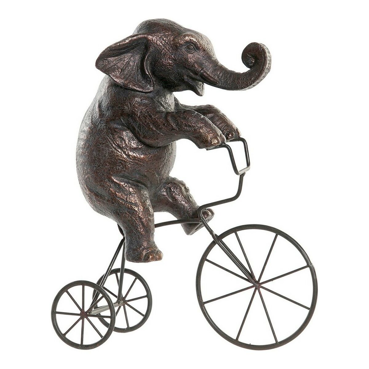 Prydnadsfigur DKD Home Decor Svart Elefant Modern 30 x 12 x 37 cm - 4