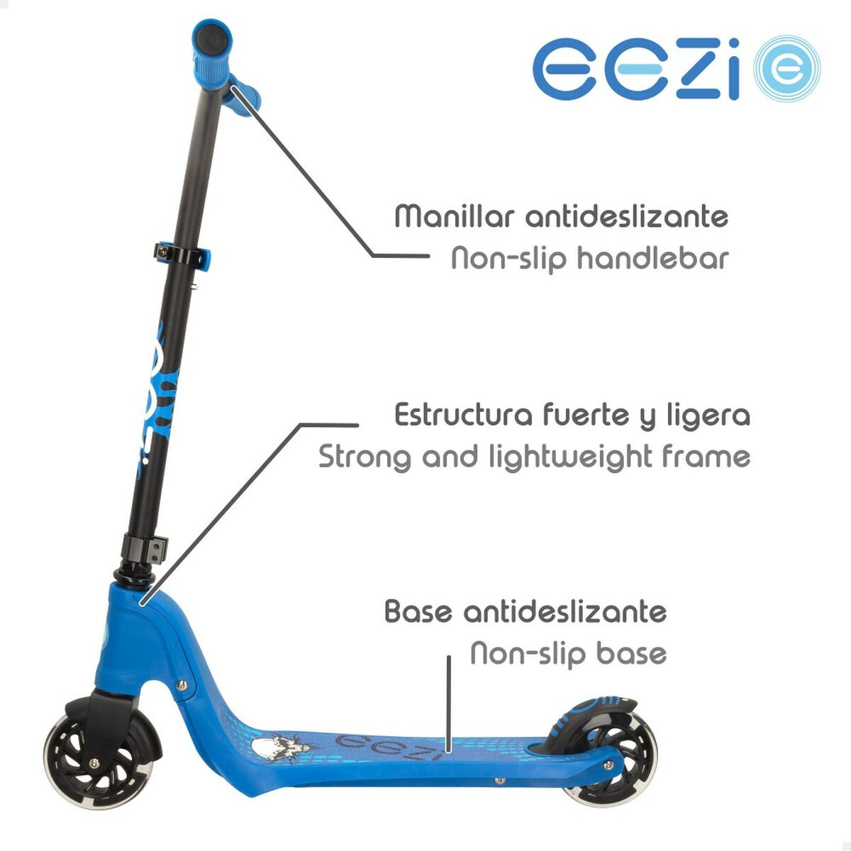 Skooter Eezi Blå LED-Ljus - 3