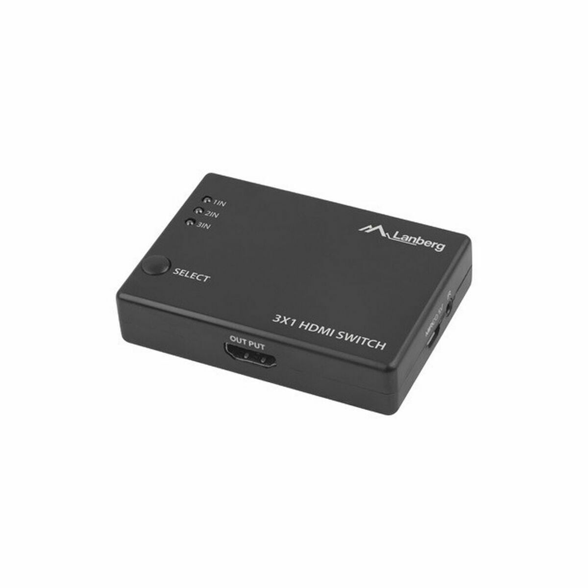 HDMI-Brytare Lanberg SWV-HDMI-0003 Svart 80 cm - 3