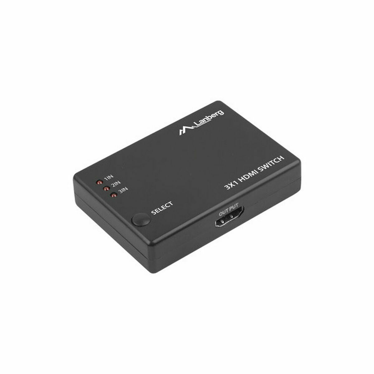 HDMI-Brytare Lanberg SWV-HDMI-0003 Svart 80 cm - 2