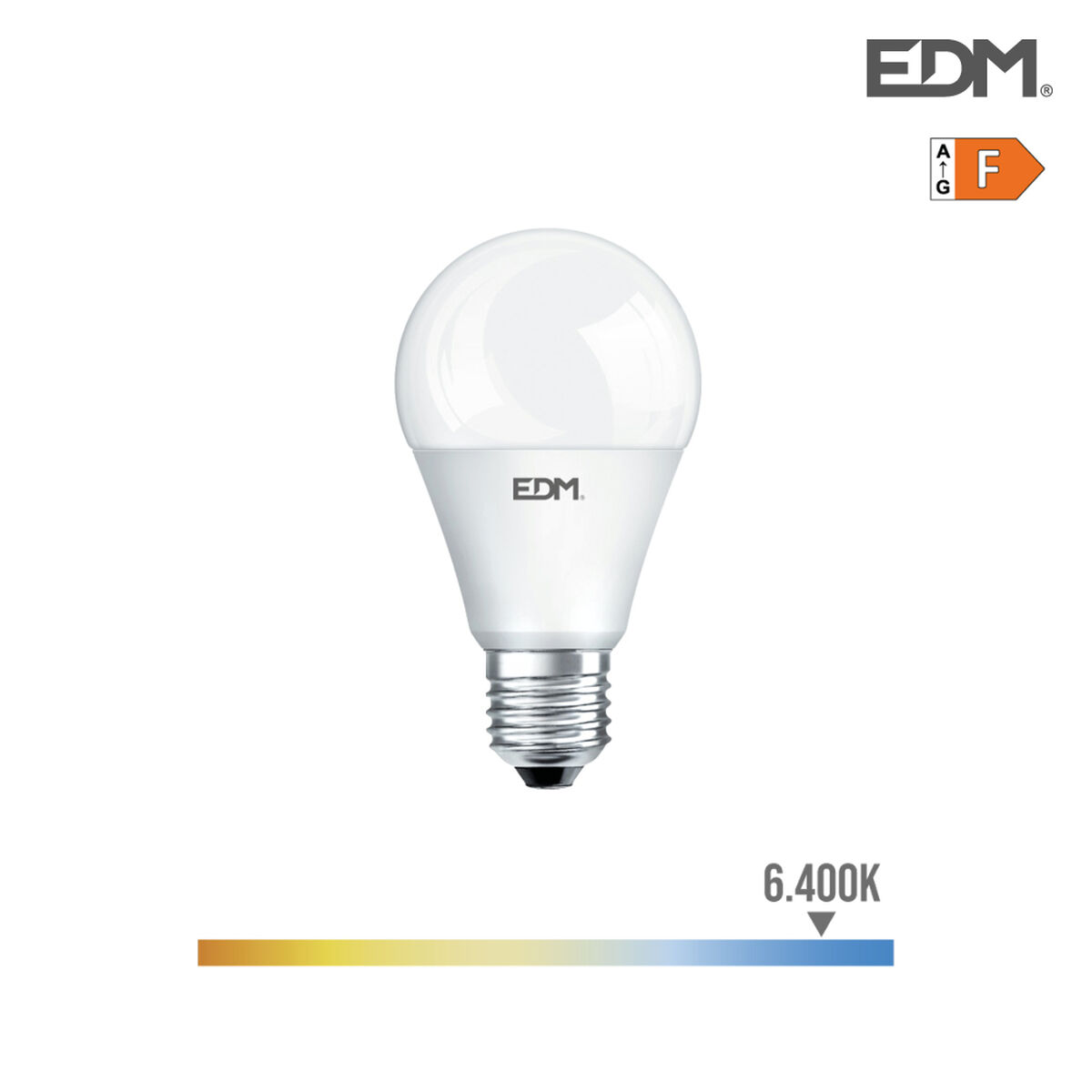 LED-lampa EDM 98940 F 60 W 10 W E27 810 Lm Ø 6 x 10,8 cm Justerbart (6400 K)