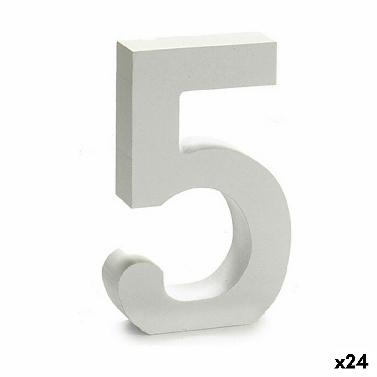 Siffror Pincello 5 Vit 2 x 16 x 14,5 cm (24 antal) - 3
