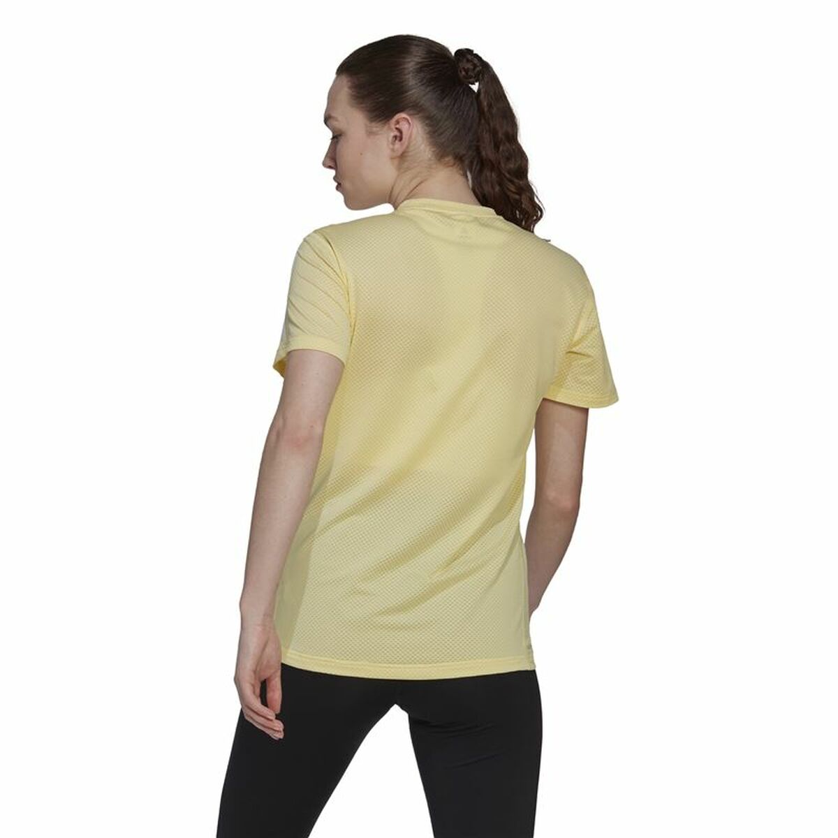 T-shirt med kortärm Dam Adidas Own Cooler Gul - 5