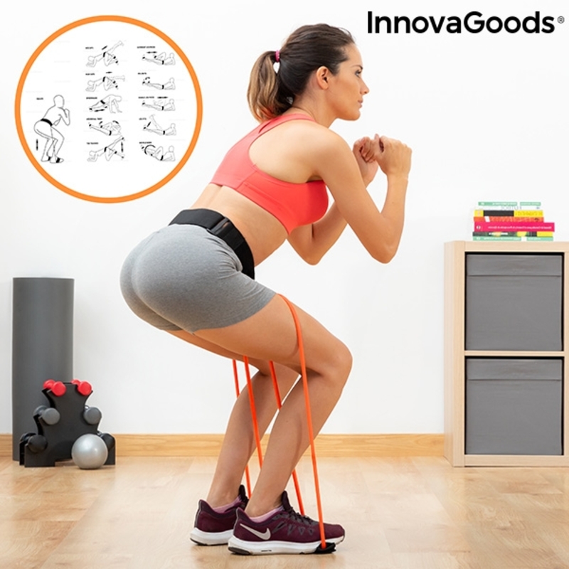Bälte med motståndsband för rumpan och träningsguide Bootrainer InnovaGoods - 8