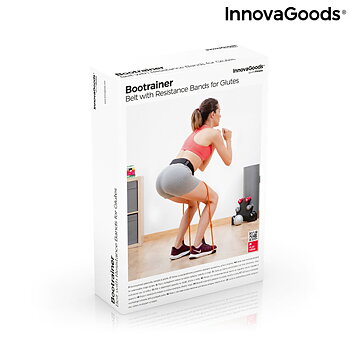 Bälte med motståndsband för rumpan och träningsguide Bootrainer InnovaGoods