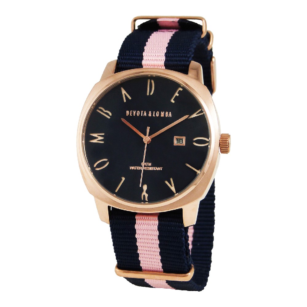 Unisexklocka Devota & Lomba DL8MSPBLPK3BU Rosa (Ø 42 mm)