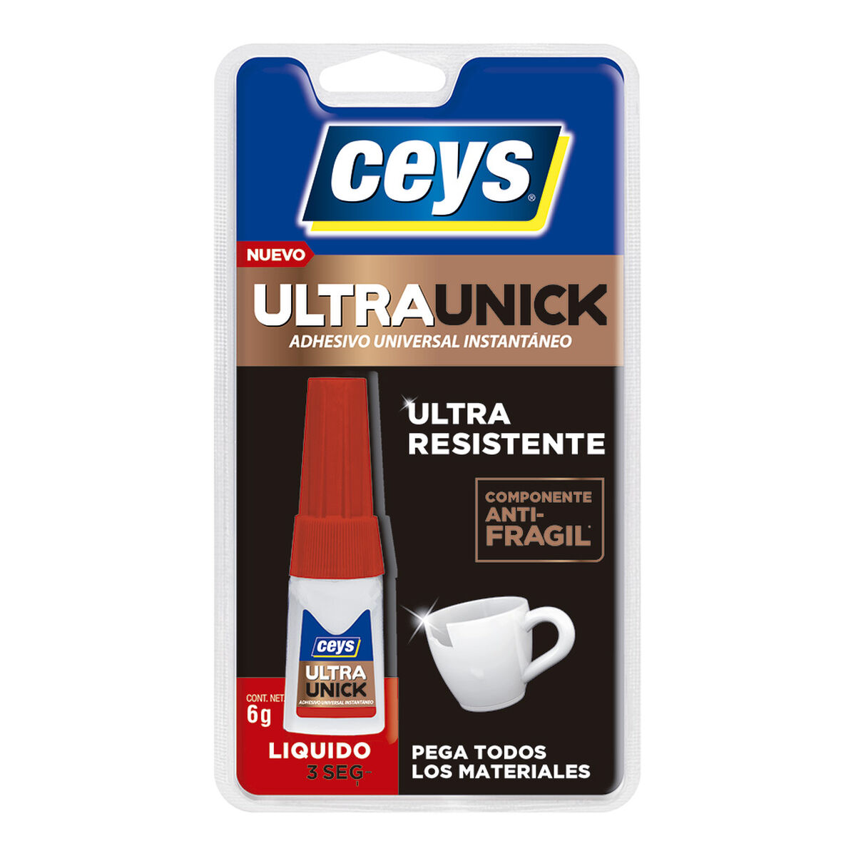 Omedelbar vidhäftning Ceys 6 g Omedelbar vidhäftning