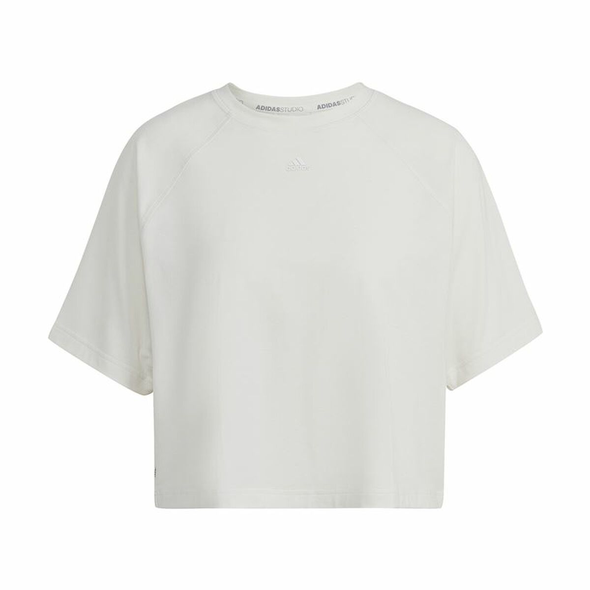 T-shirt med kortärm Dam Adidas Aeroready Wrap-Back Vit