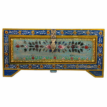 Koffert Alexandra House Living Multicolour Mangoträ 37 x 32 x 66 cm Traditionell stil