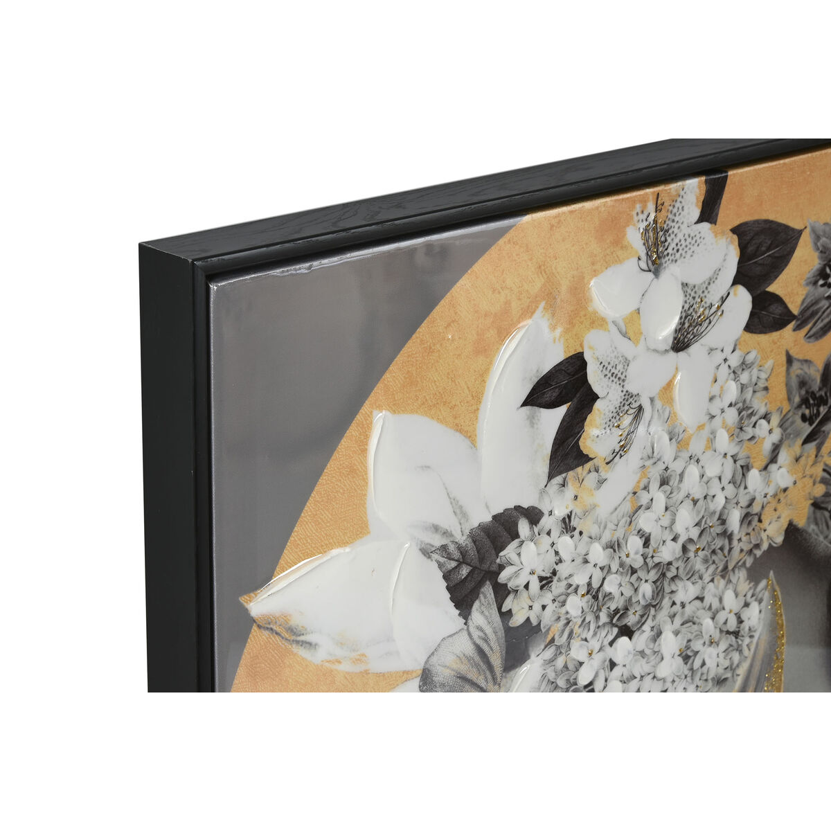 Tavla Home ESPRIT Virágok Modern 100 x 3,5 x 100 cm (2 antal) - 2