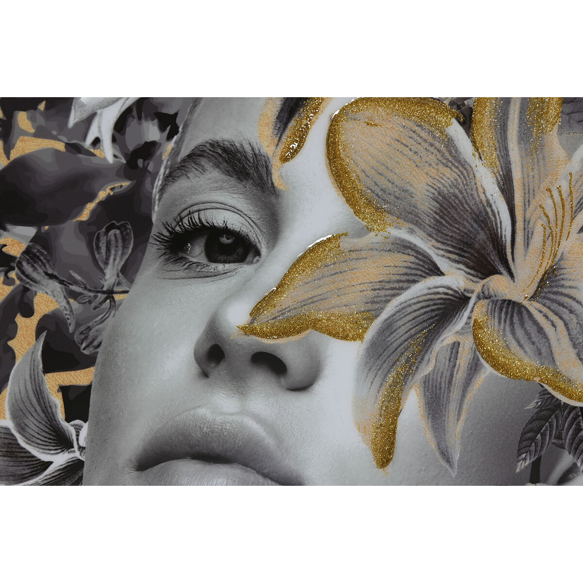 Tavla Home ESPRIT Virágok Modern 100 x 3,5 x 100 cm (2 antal) - 3