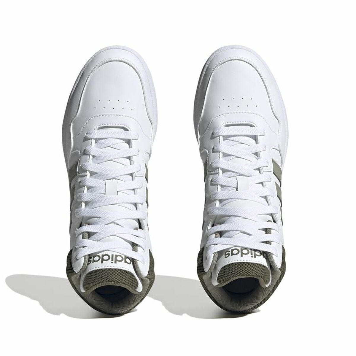 Basketskor, Vuxen Adidas Hoops 3.0 Mid Vit - 4