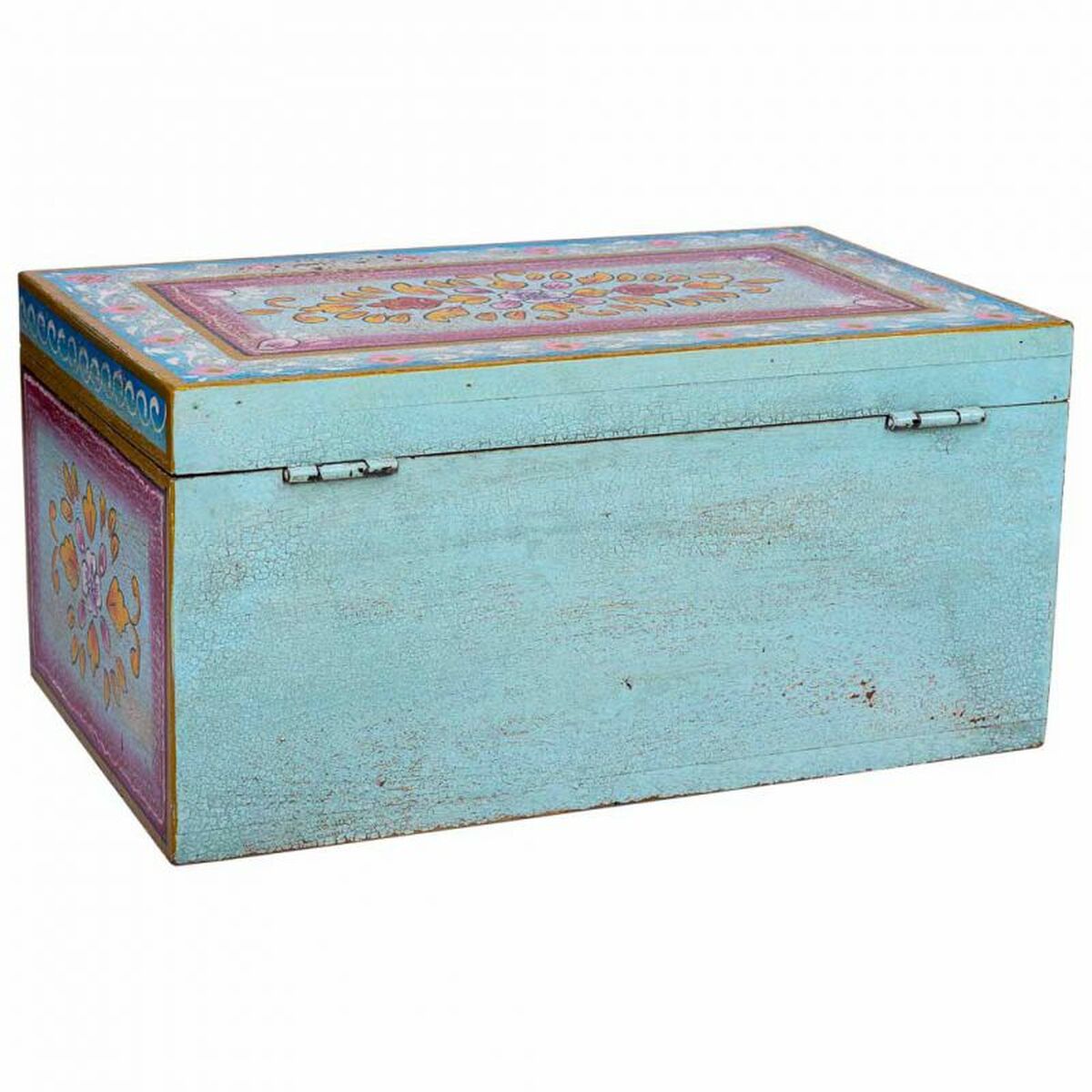 Koffert Alexandra House Living Multicolour Mangoträ 28 x 22 x 46 cm Traditionell stil - 5