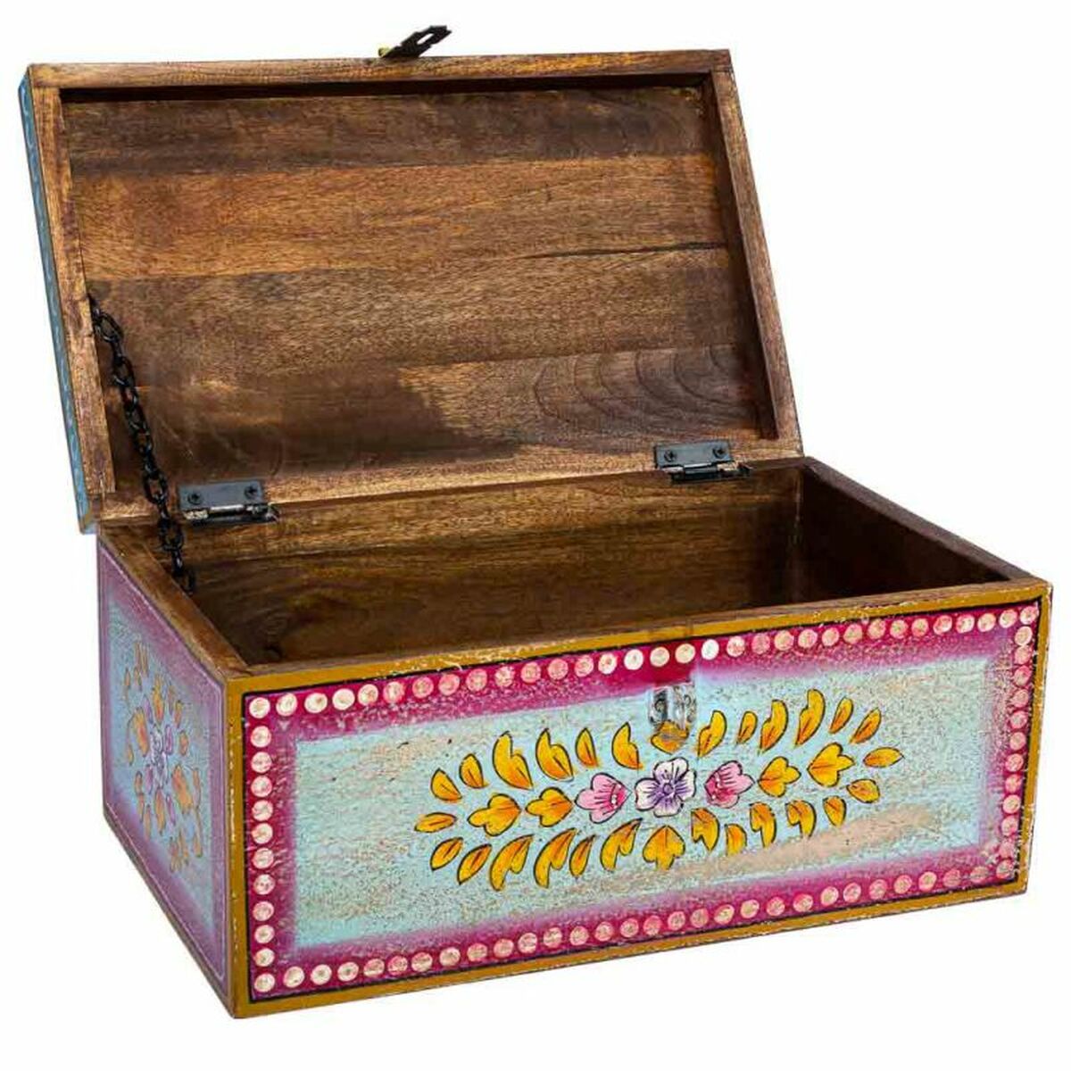 Koffert Alexandra House Living Multicolour Mangoträ 28 x 22 x 46 cm Traditionell stil - 6