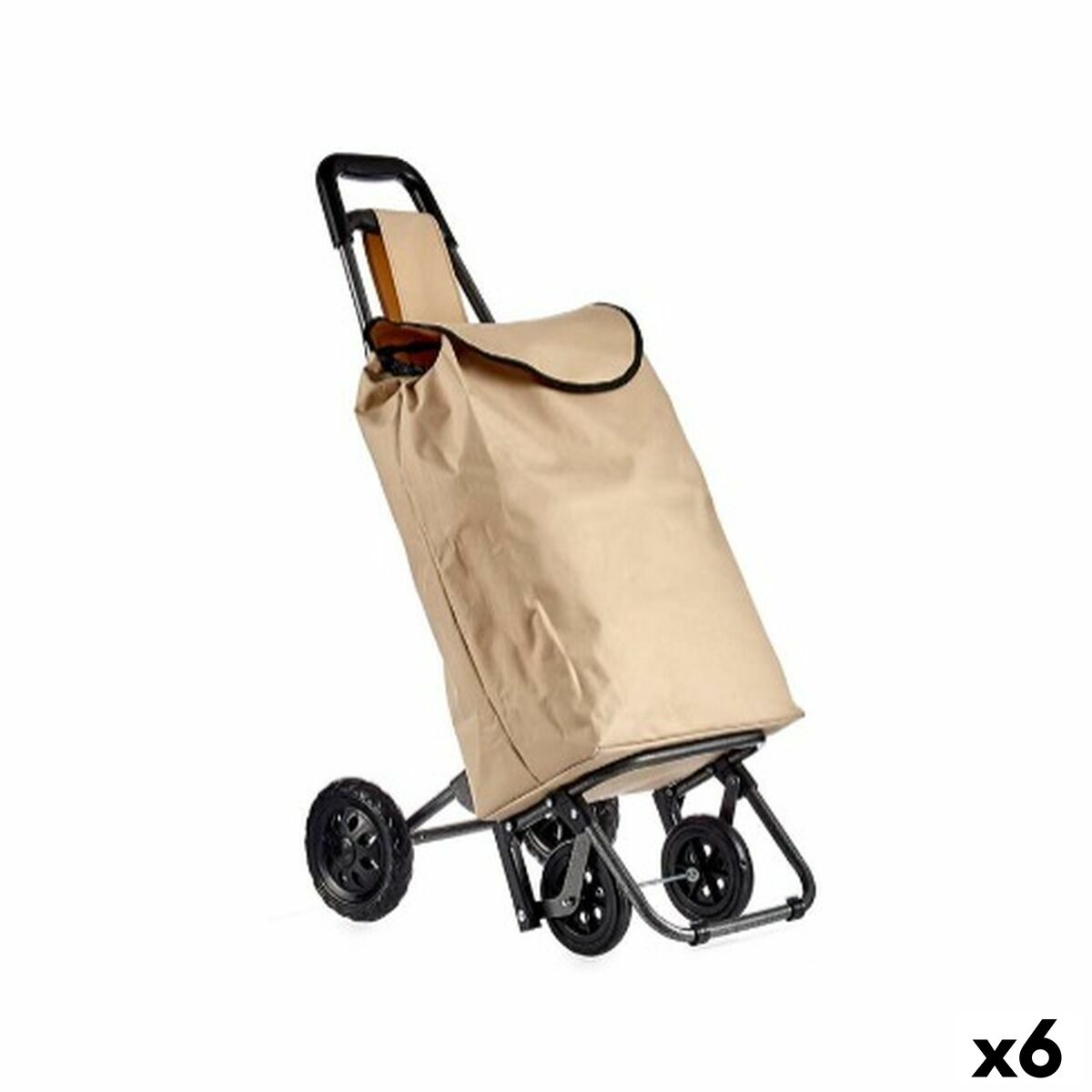 Kundvagn Kinvara Svart Beige 30 L 22 x 98 x 38 cm (6 antal)