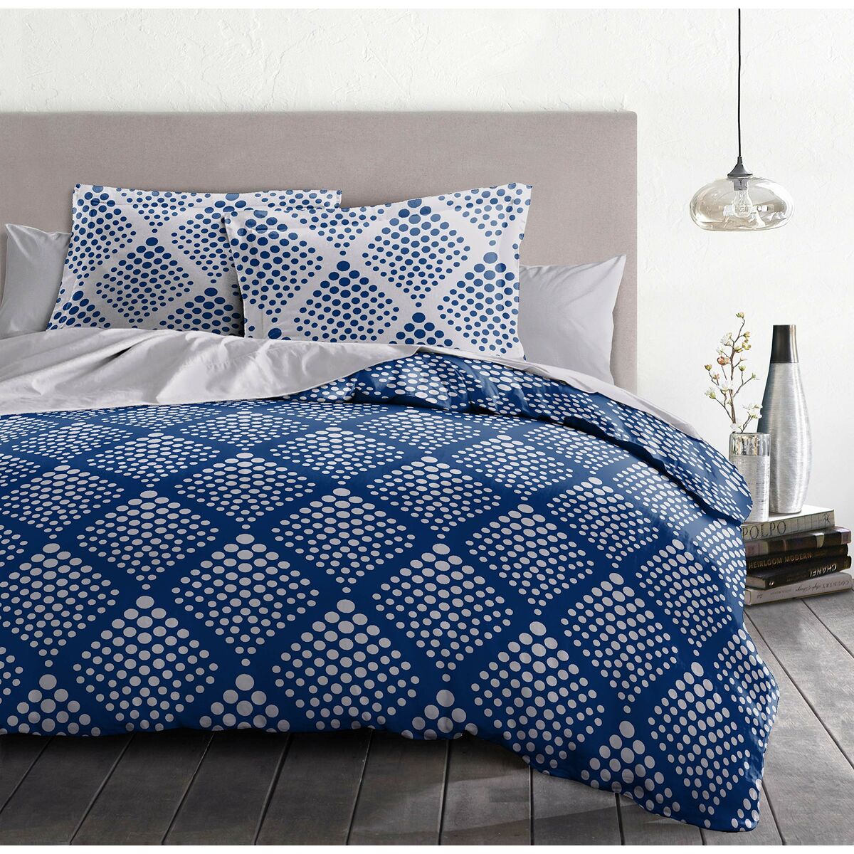 Täckslagsset HOME LINGE PASSION Blå 240 x 260 cm - 5