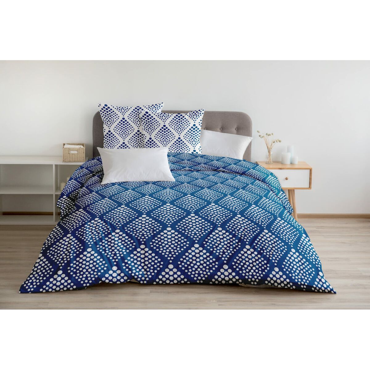 Täckslagsset HOME LINGE PASSION Blå 240 x 260 cm - 4