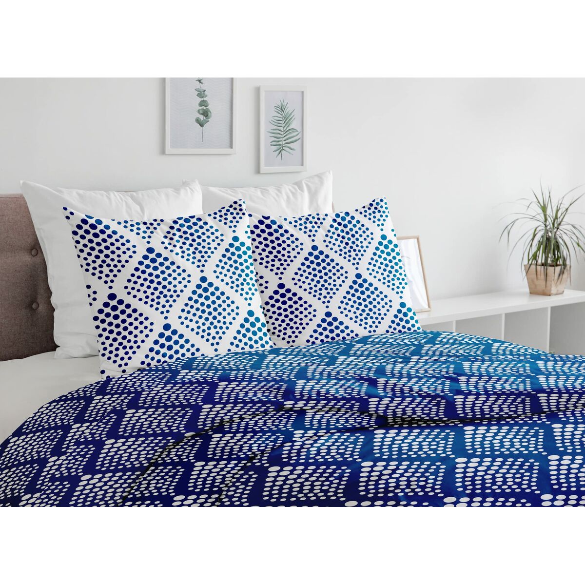 Täckslagsset HOME LINGE PASSION Blå 240 x 260 cm - 3