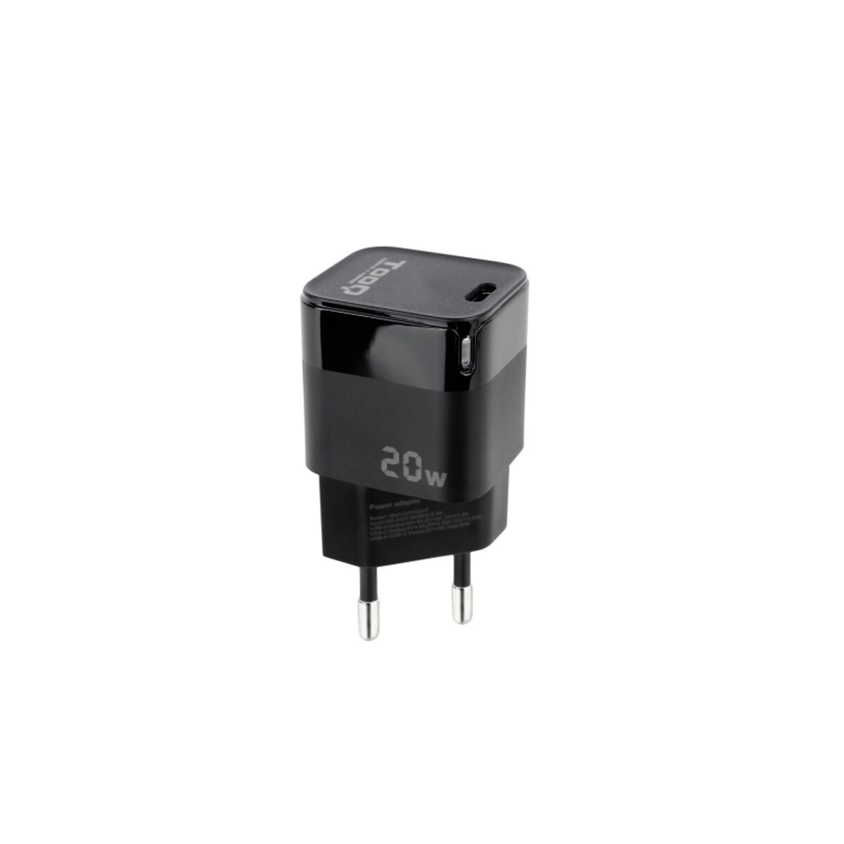 Väggladdare TooQ TQWC-PD20 Svart 20 W (1 antal)