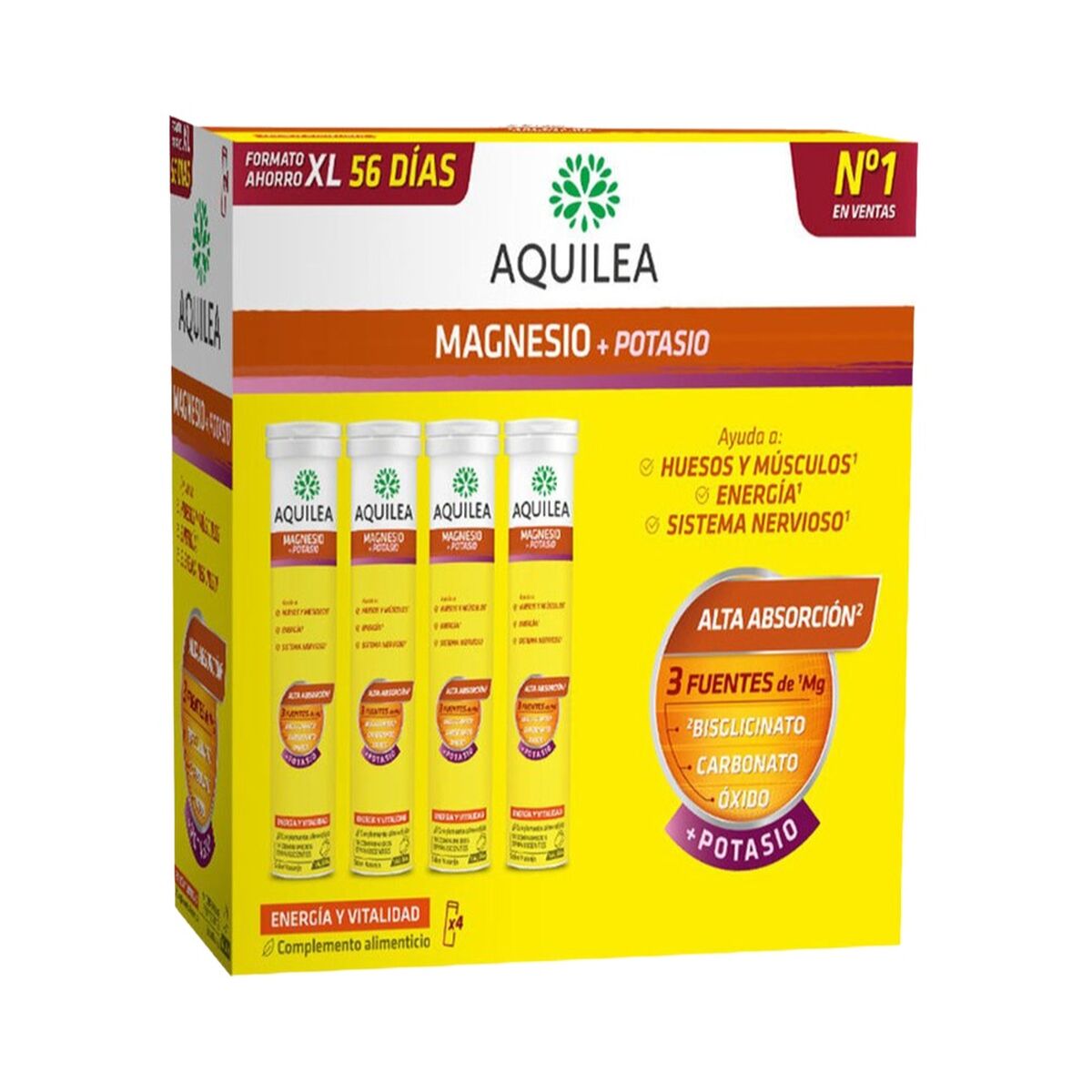 Magnesium Aquilea Aquilea Potassium 56 antal - 2