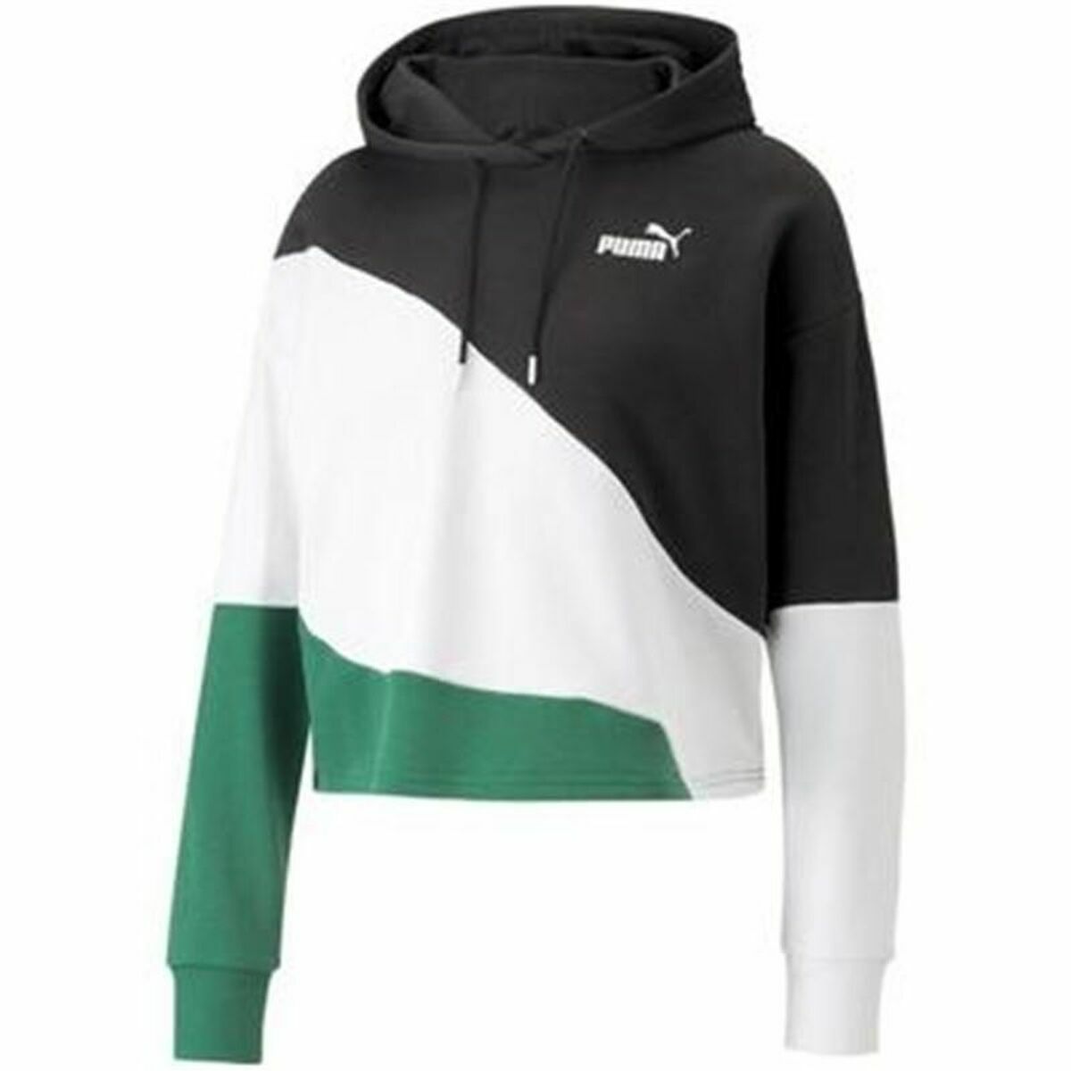 Tröja med huva Dam Puma Power Cat Grön - 4