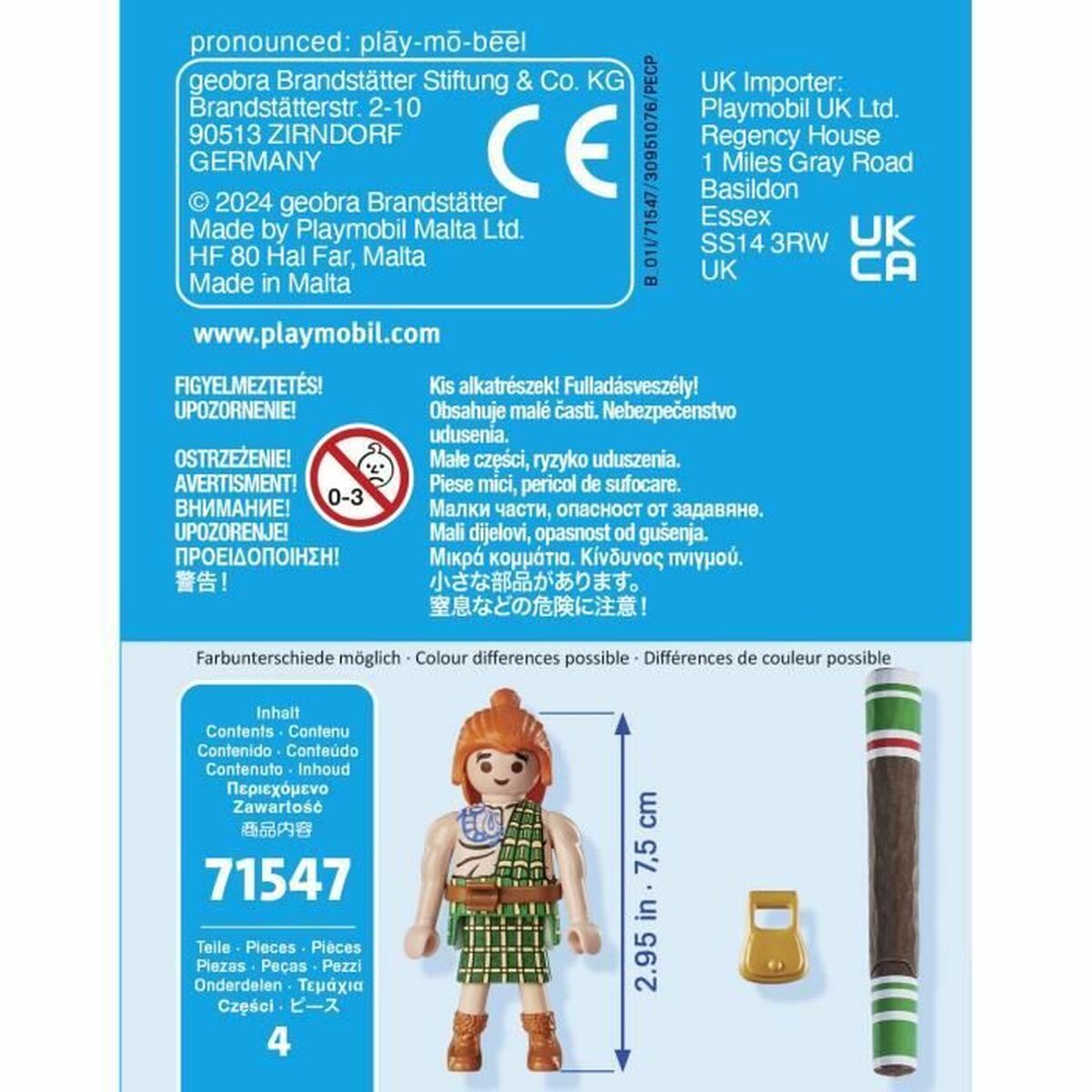 Playset Playmobil Asterix 71547 4 Delar 4 antal - 4