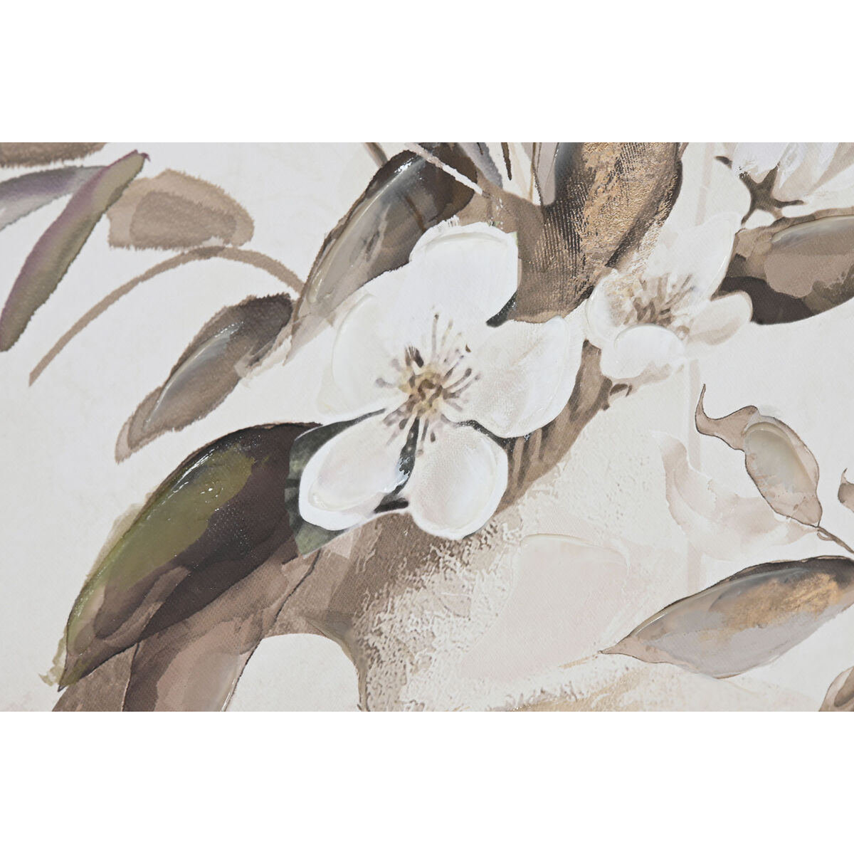Kanvas Home ESPRIT Beige Gyllene Vas Traditionell 82 x 4,5 x 82 cm 82 x 3,5 x 82 cm (2 antal) - 3