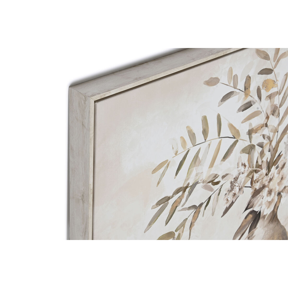 Kanvas Home ESPRIT Beige Gyllene Vas Traditionell 82 x 4,5 x 82 cm 82 x 3,5 x 82 cm (2 antal) - 2