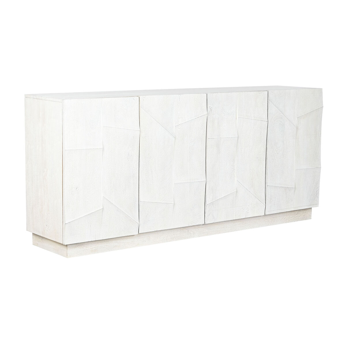 Skänk DKD Home Decor Vit Kräm Mangoträ 180 x 40 x 80 cm