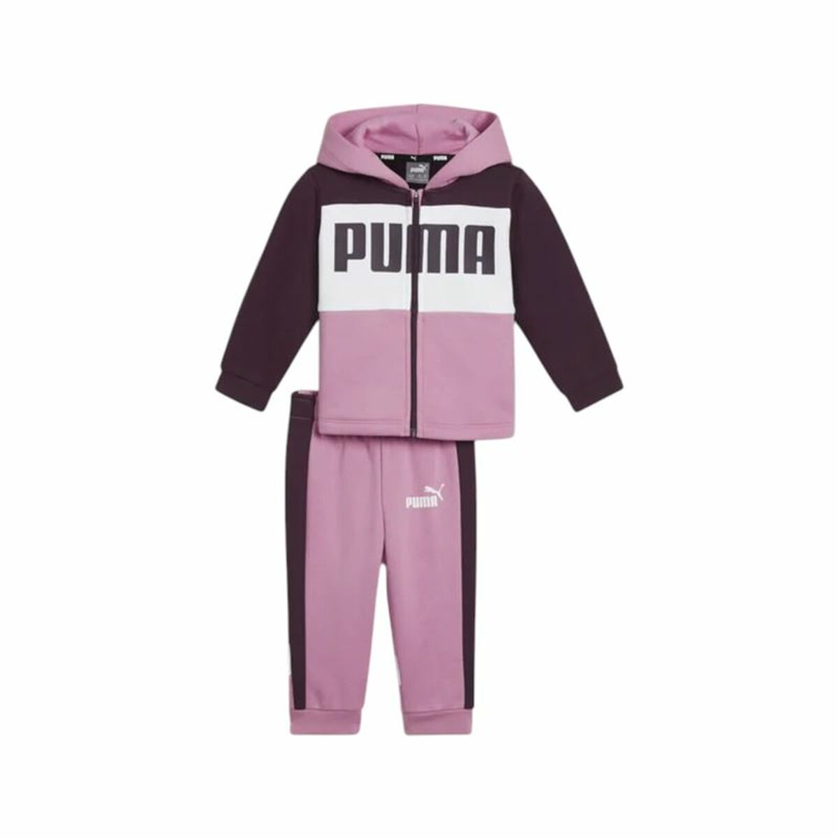 Träningsoverall, Barn Puma Minicats Colorblock Purpur