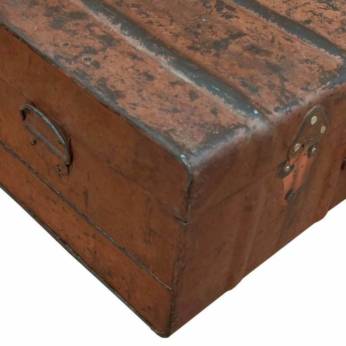 Dekorativ resväska Alexandra House Living Brun Järn Traditionell stil 31 x 19 x 55 cm - 6
