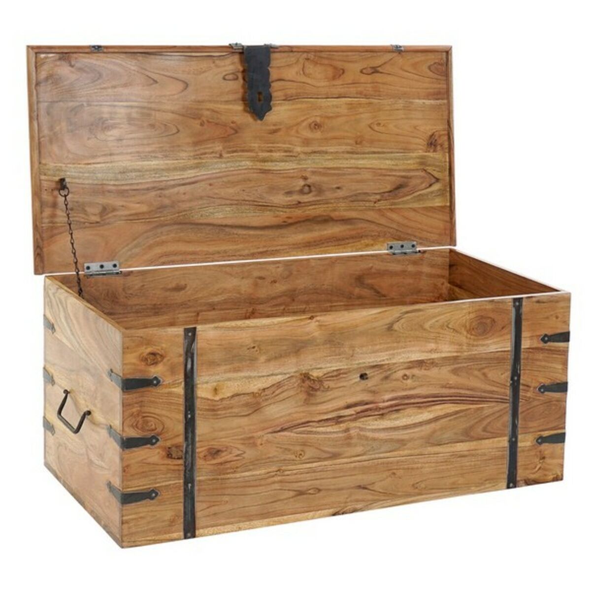 Koffert DKD Home Decor Akaciaträ 100 x 45 x 40 cm - 5