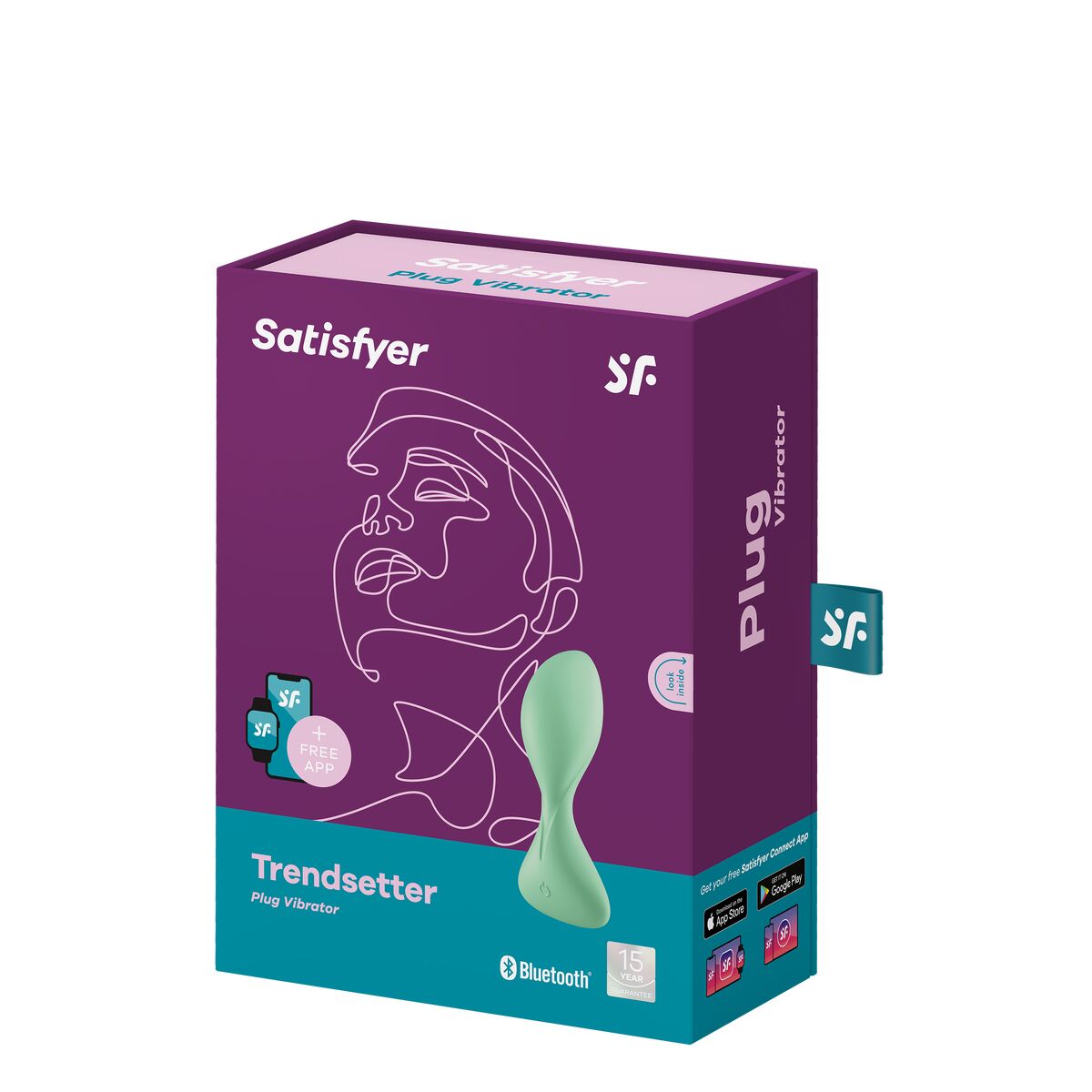 Analplugg Satisfyer Trendsetter Light Grön - 6