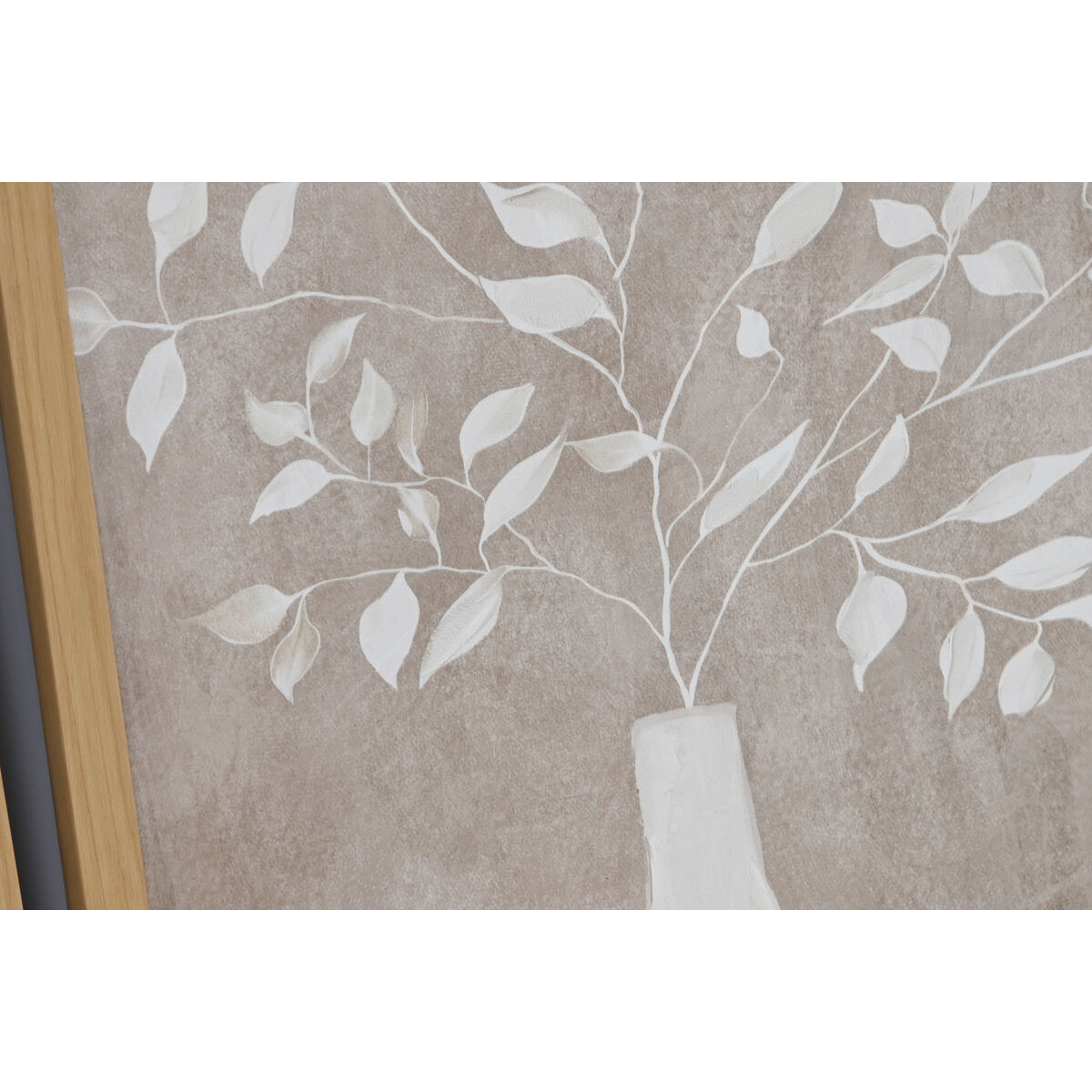 Kanvas Home ESPRIT Kanvas Trä MDF 30 x 2 x 30 cm - 3