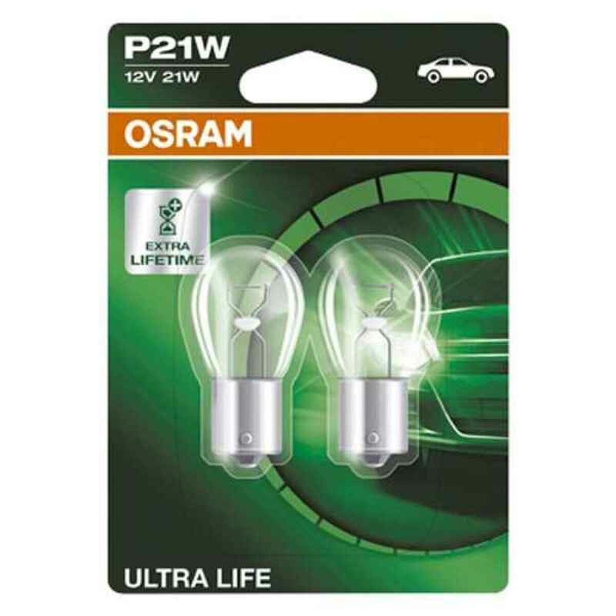 Glödlampa för bil OS7506ULT-02B Osram OS7506ULT-02B P21W 21W 12V (2 Delar) - 5