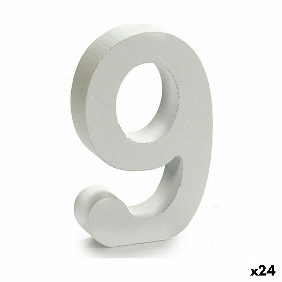Siffror Pincello 9 Vit 2 x 16 x 14,5 cm (24 antal)