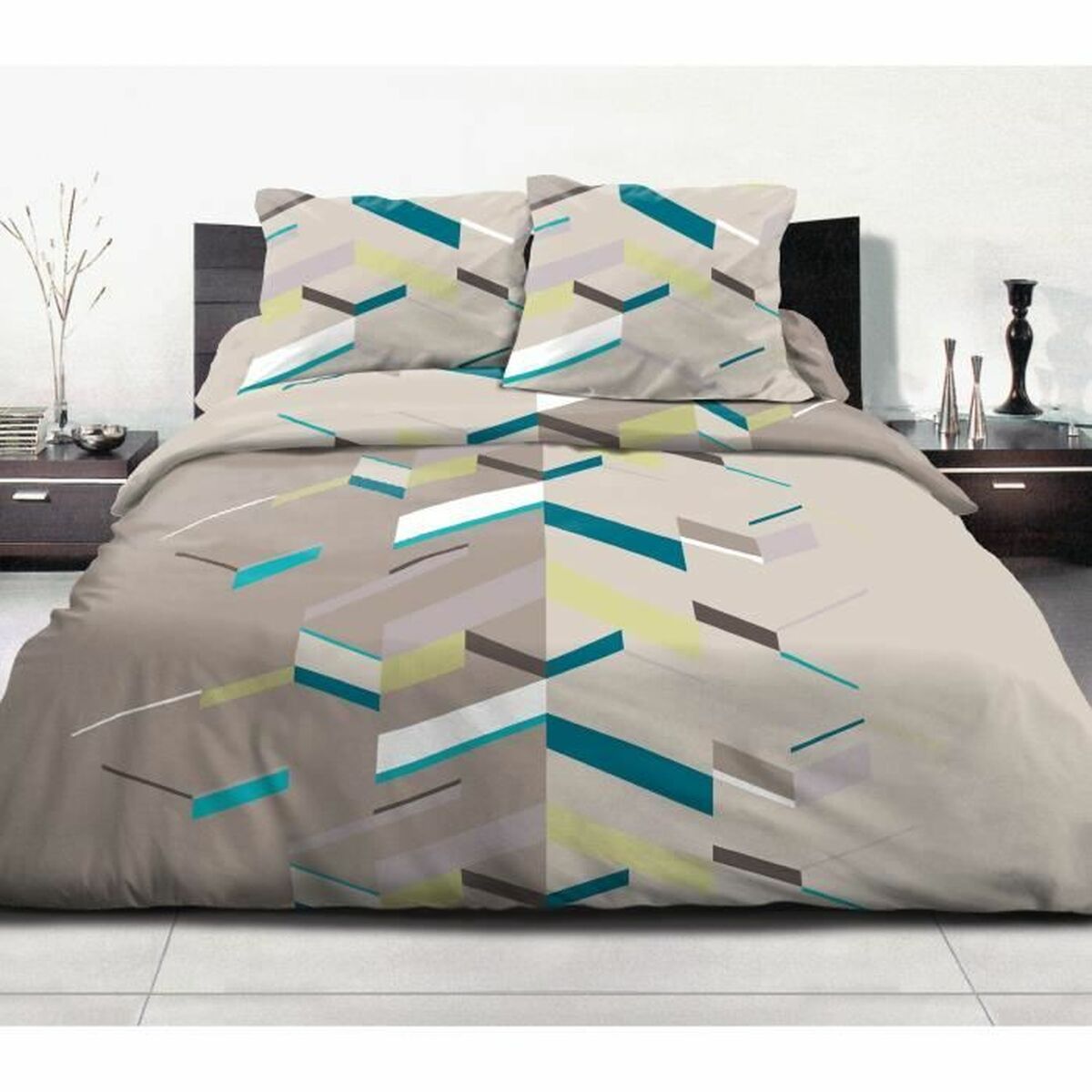 Påslakan HOME LINGE PASSION Brun 240 x 260 cm - 3