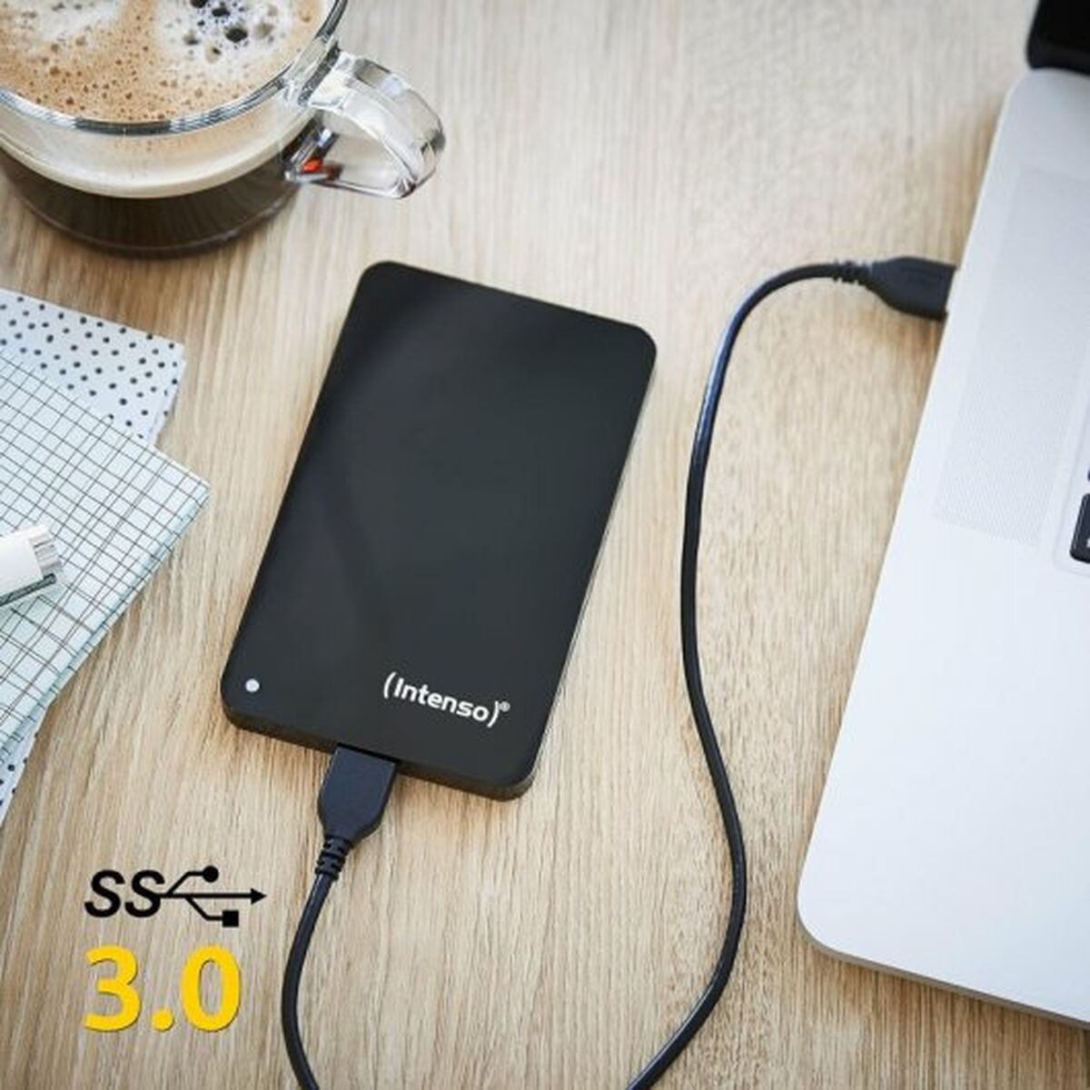 Extern Hårddisk INTENSO 2 TB Svart - 5