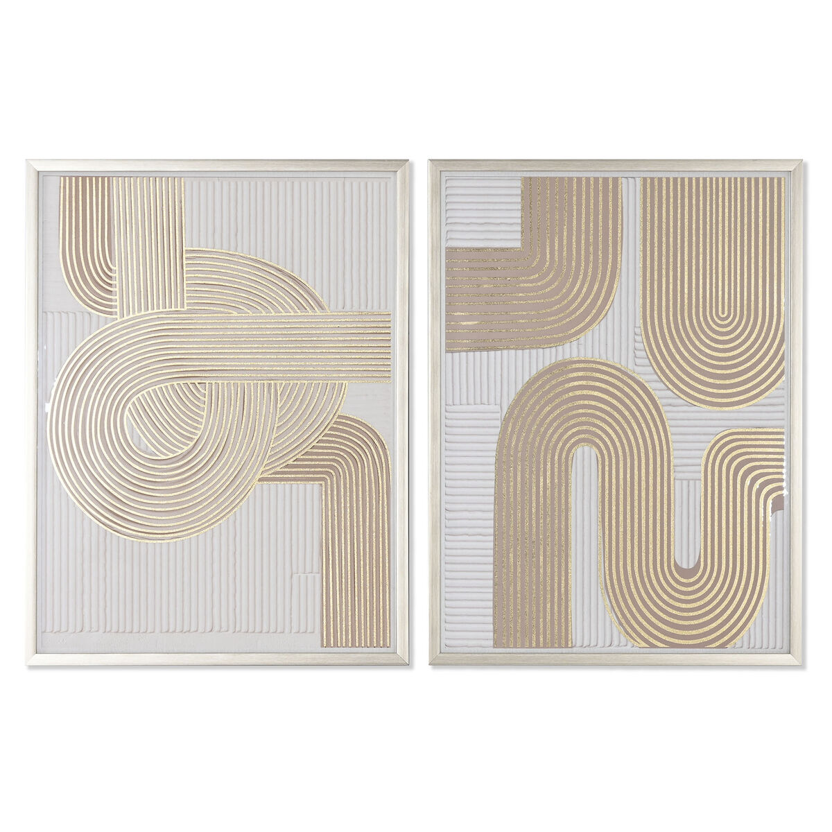 Tavla Home ESPRIT Modern 62,3 x 3,6 x 82,5 cm (2 antal)