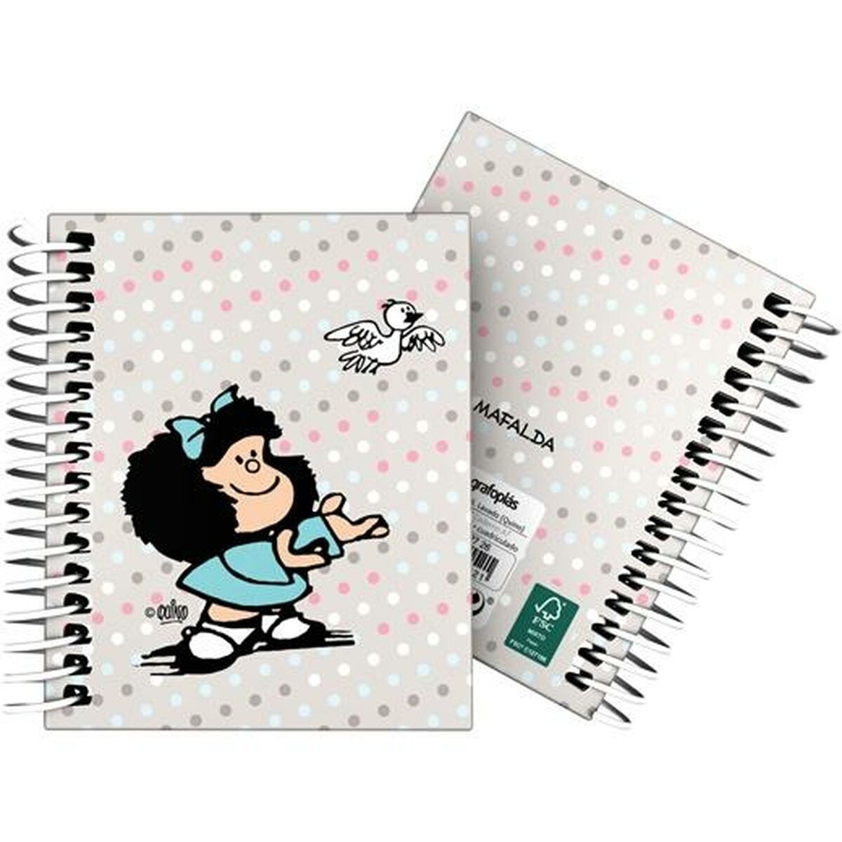 Anteckningsbok Mafalda Bird Multicolour A7 100 Blad