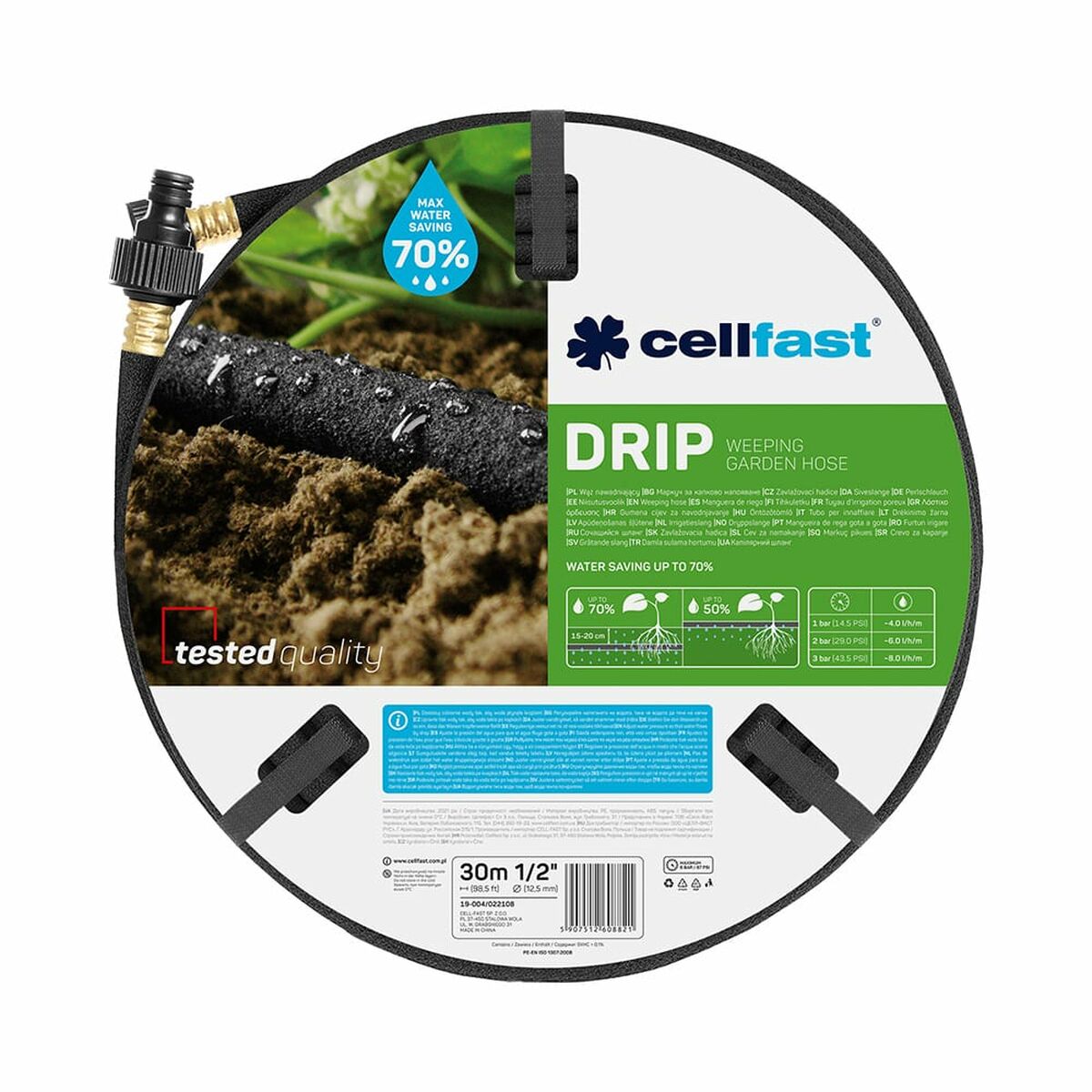 Dropprör Cellfast 30 m Ø 12,5 mm Droppbevattning