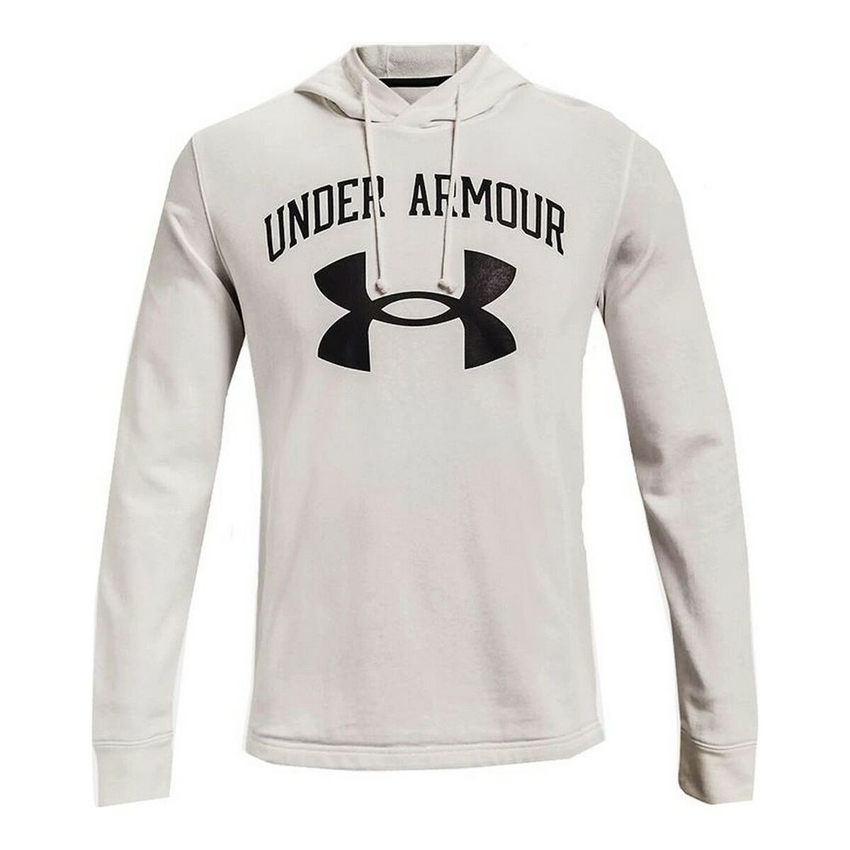 Tröja med huva Herr Under Armour Rival Fleece Big Logo Vit - 4