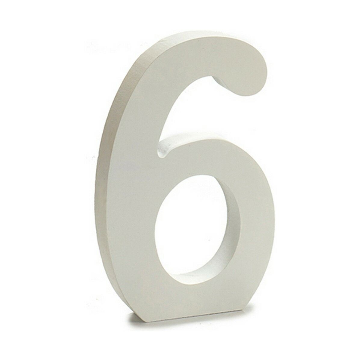 Siffror Pincello 6 Vit 1,8 x 21 x 17 cm (12 antal) - 2