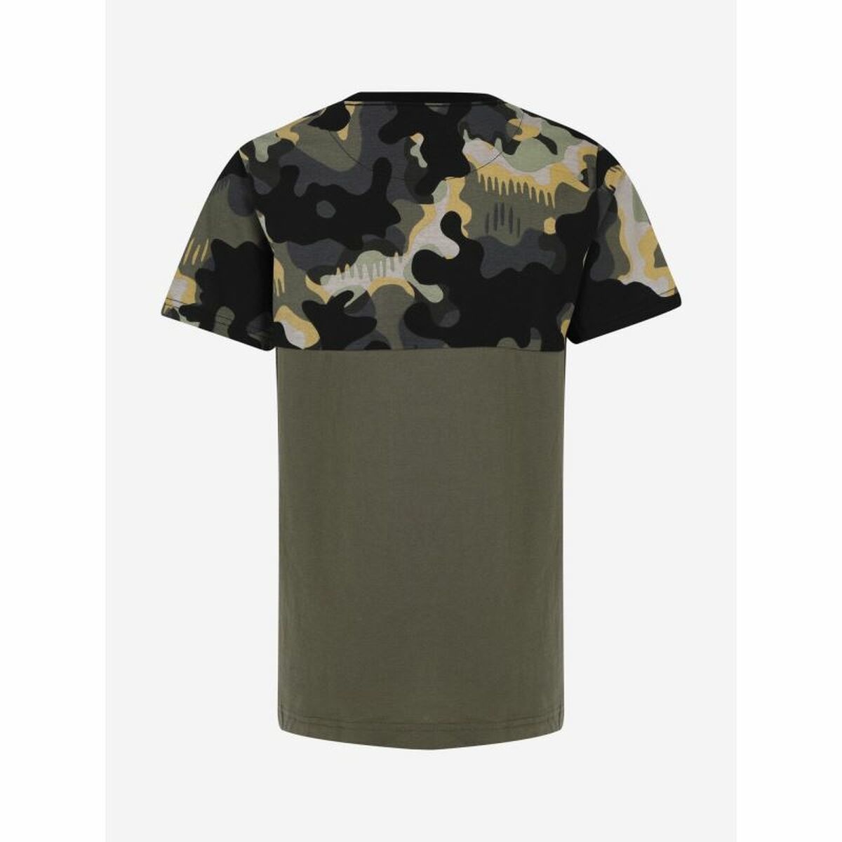 Barn T-shirt med kortärm Converse Blocked Camo Gul - 5