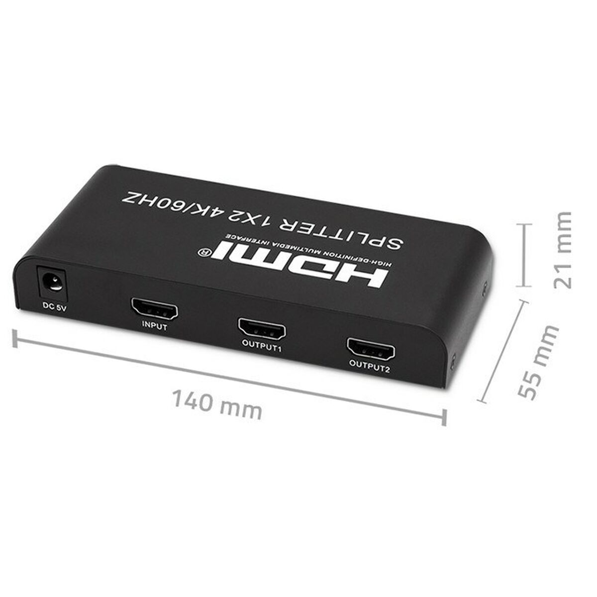 HDMI-Brytare Qoltec 51797 Svart - 7