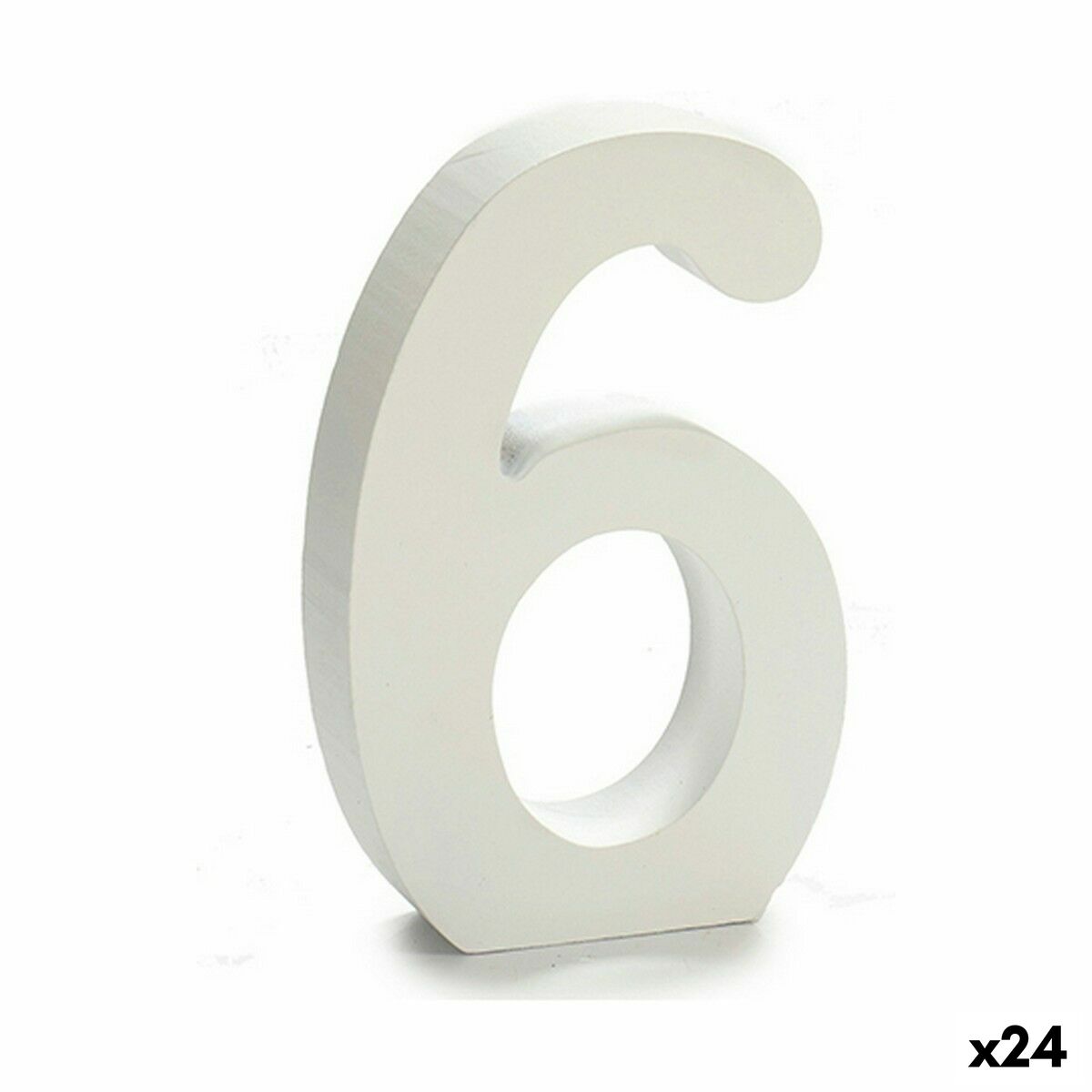 Siffror Pincello 6 Vit 2 x 16 x 14,5 cm (24 antal) - 3