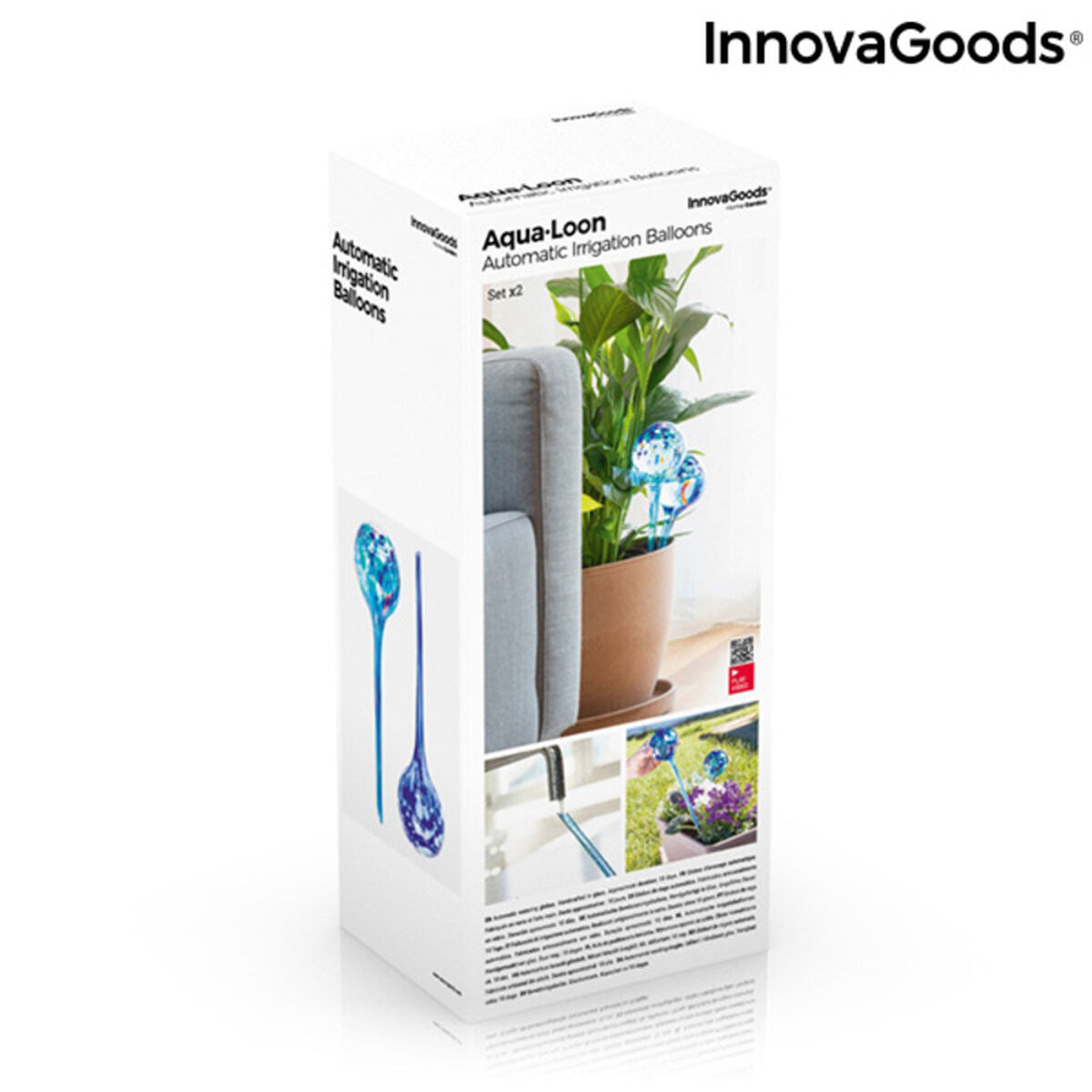 Automatiska bevattningsglober Aqua·Loon InnovaGoods Blå Glas (Renoverade A) - 7