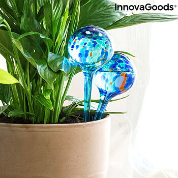 Automatiska bevattningsglober Aqua·Loon InnovaGoods Blå Glas (Renoverade A)
