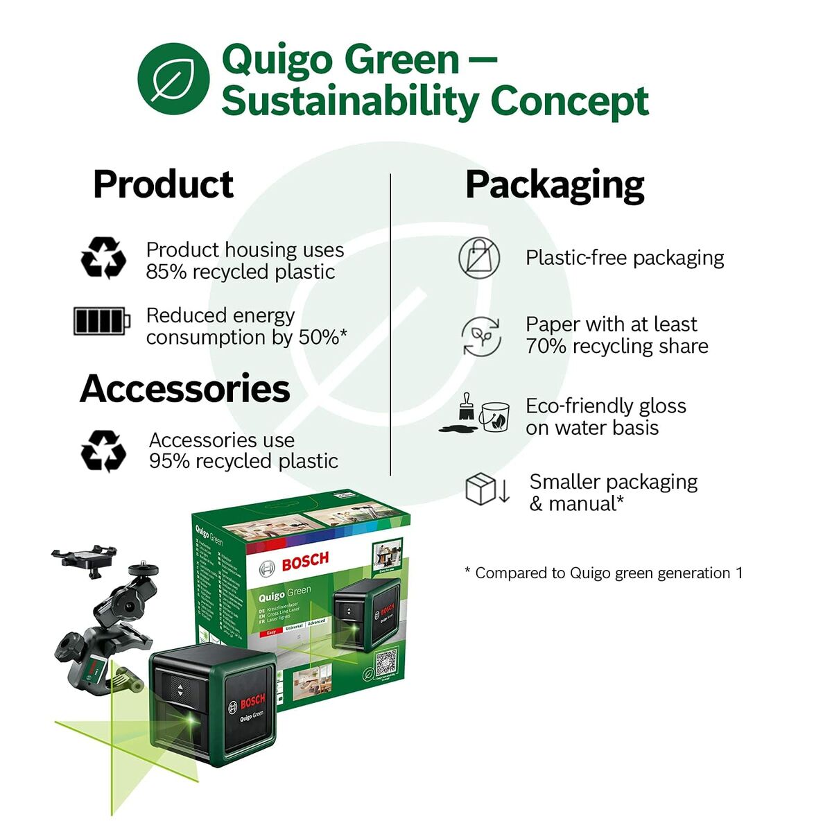 Lasernivå BOSCH Quigo Green - 4